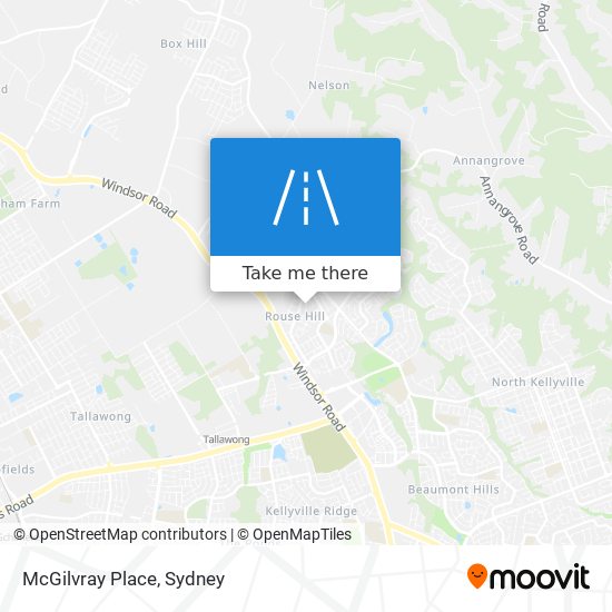 Mapa McGilvray Place