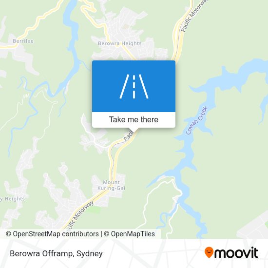 Berowra Offramp map