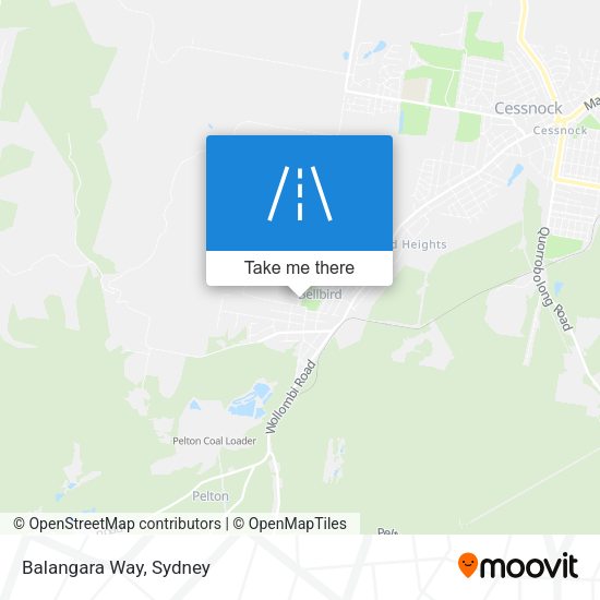 Balangara Way map