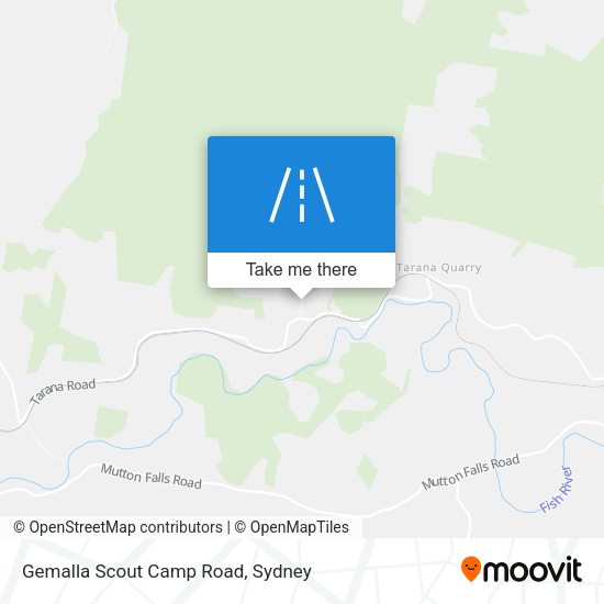 Gemalla Scout Camp Road map