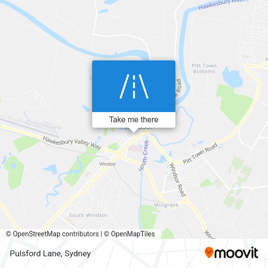 Pulsford Lane map