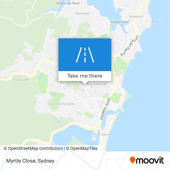 Mapa Myrtle Close
