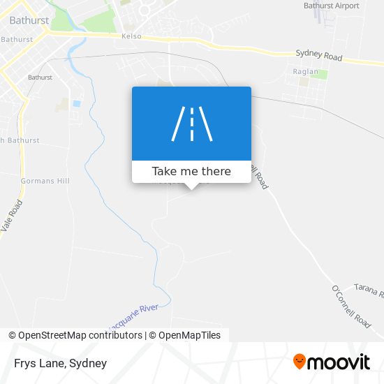 Frys Lane map