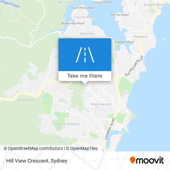 Hill View Crescent map