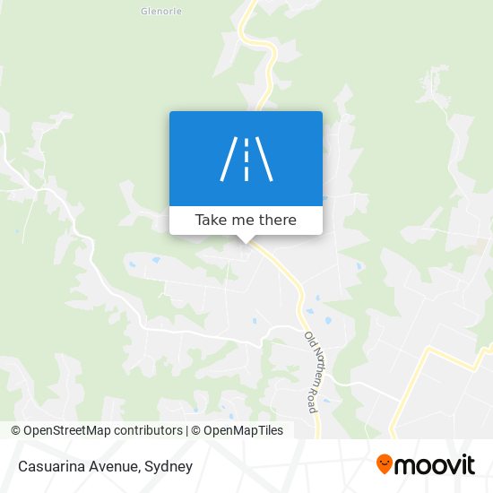 Casuarina Avenue map