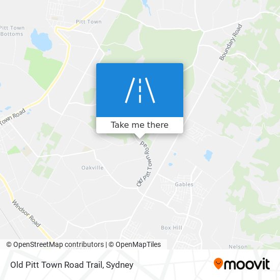 Old Pitt Town Road Trail map