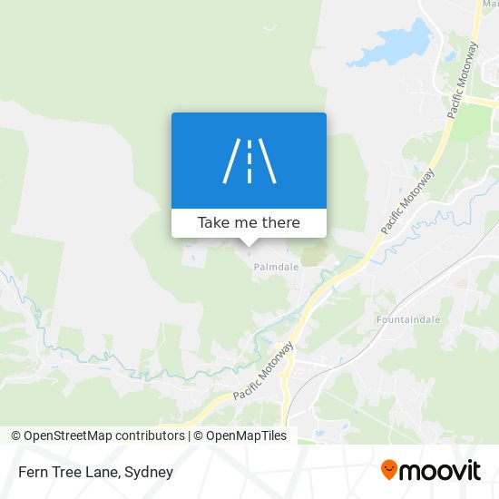Fern Tree Lane map