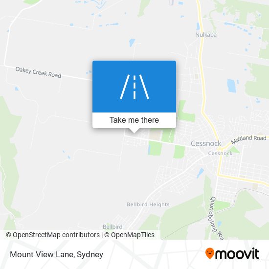 Mapa Mount View Lane