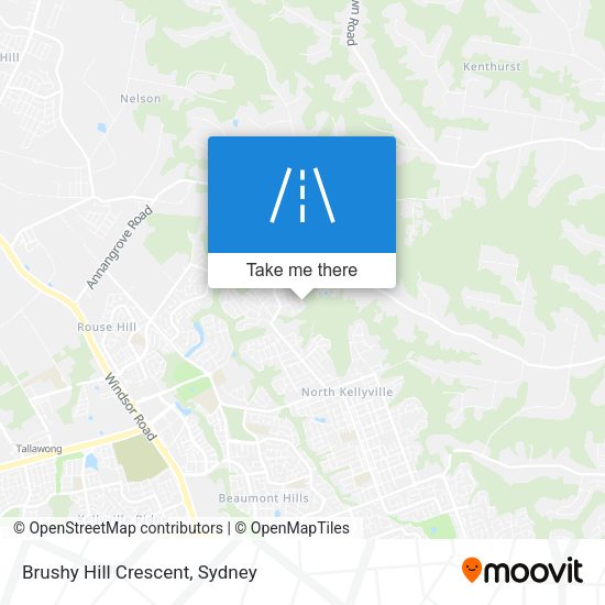Brushy Hill Crescent map