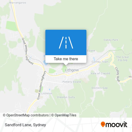 Sandford Lane map