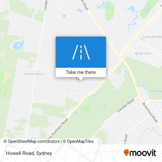 Howell Road map