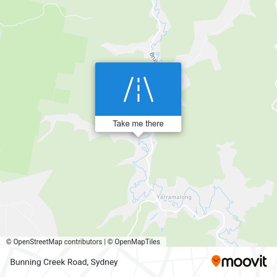 Bunning Creek Road map