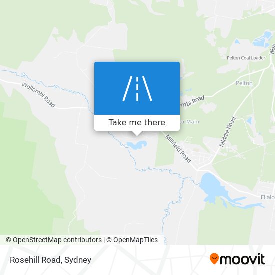 Mapa Rosehill Road