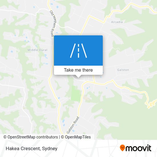 Hakea Crescent map