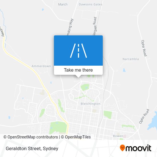 Geraldton Street map