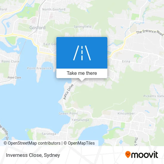 Mapa Inverness Close