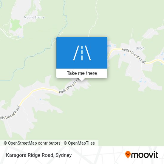 Karagora Ridge Road map