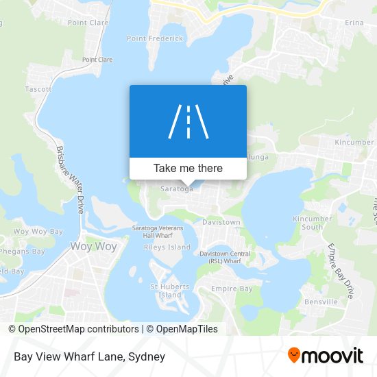 Bay View Wharf Lane map