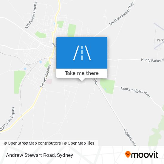 Mapa Andrew Stewart Road