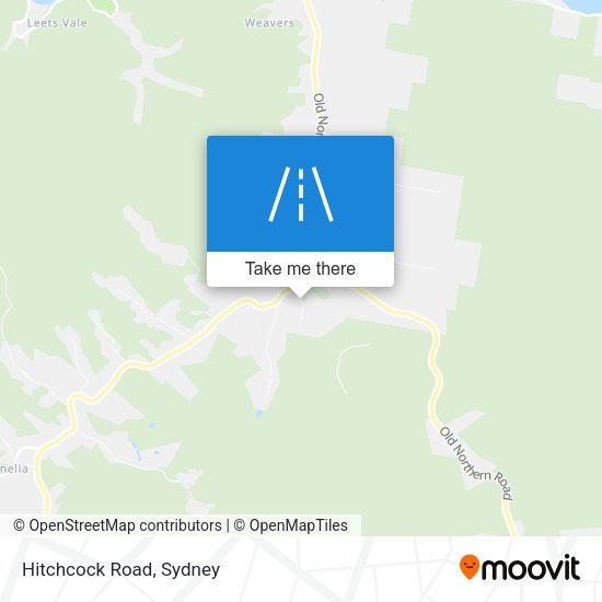 Hitchcock Road map