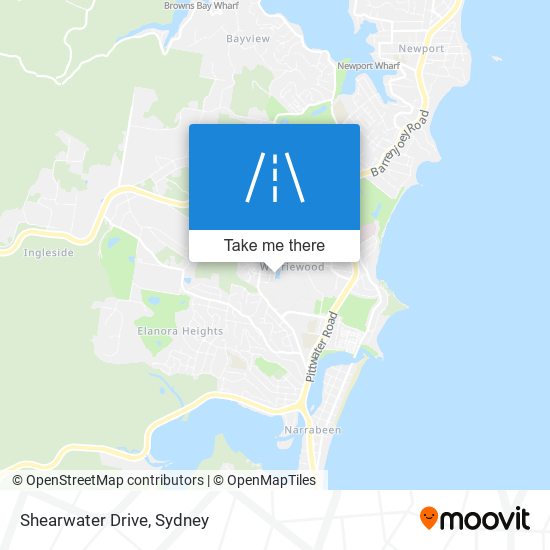 Mapa Shearwater Drive