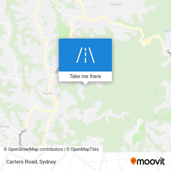 Carters Road map