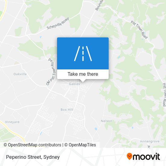 Peperino Street map
