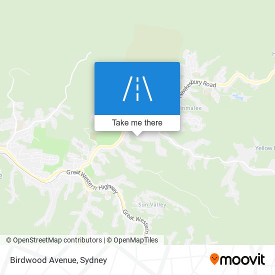 Mapa Birdwood Avenue