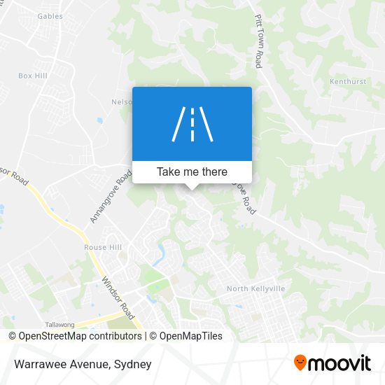 Warrawee Avenue map