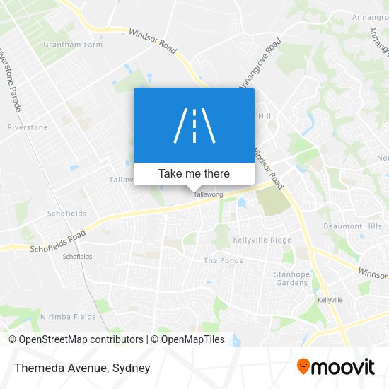 Themeda Avenue map