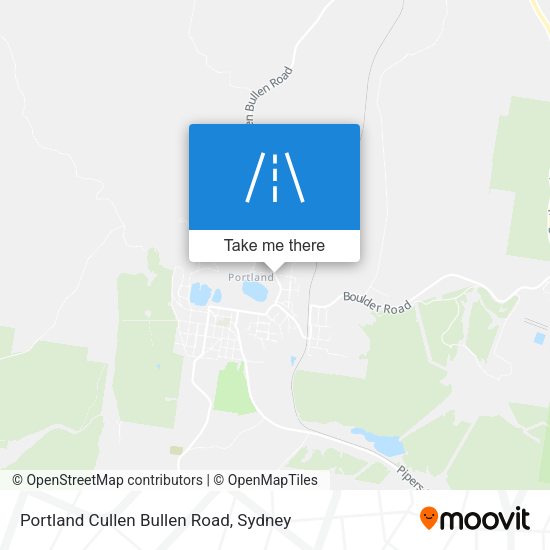 Portland Cullen Bullen Road map