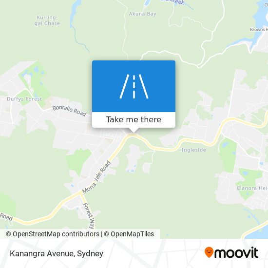 Kanangra Avenue map