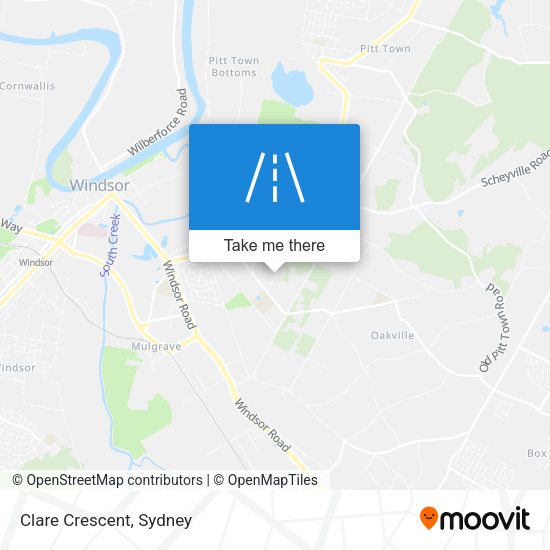 Clare Crescent map