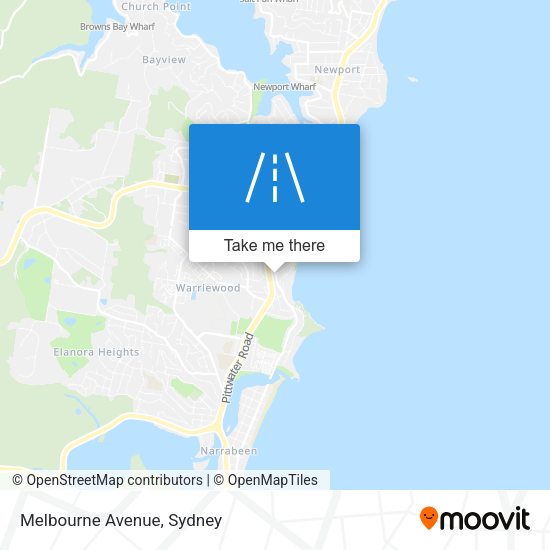 Melbourne Avenue map