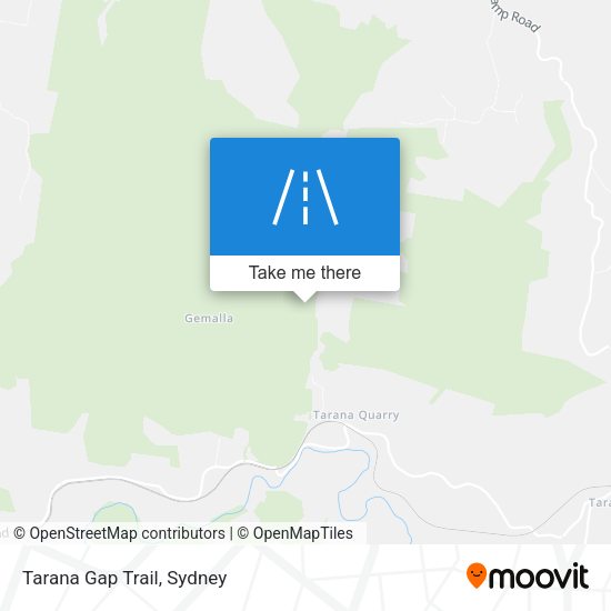 Tarana Gap Trail map