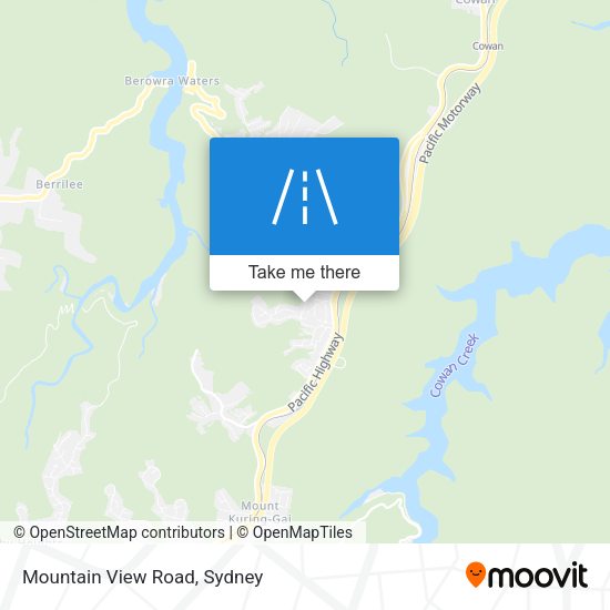 Mountain View Road map