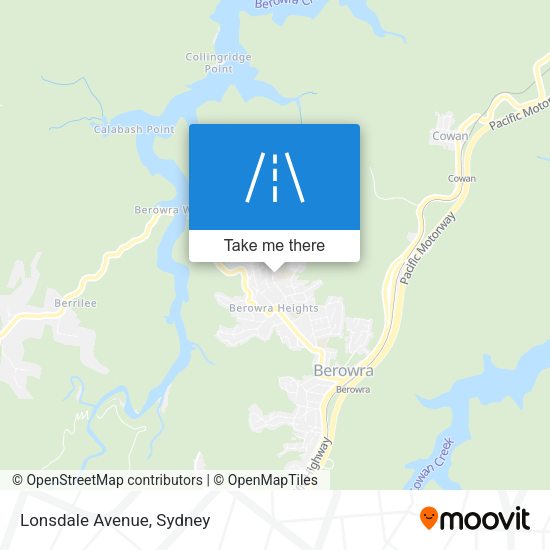 Lonsdale Avenue map