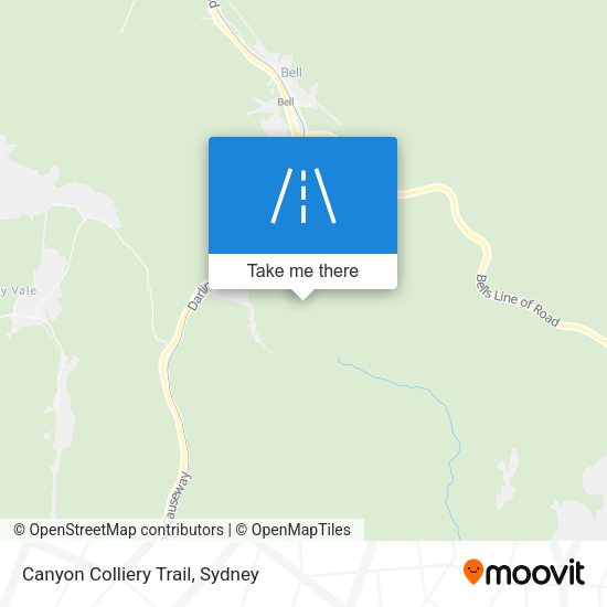 Canyon Colliery Trail map
