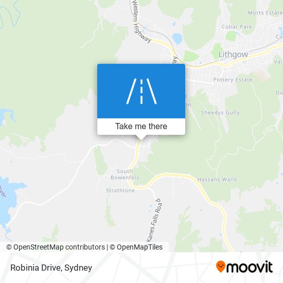 Robinia Drive map