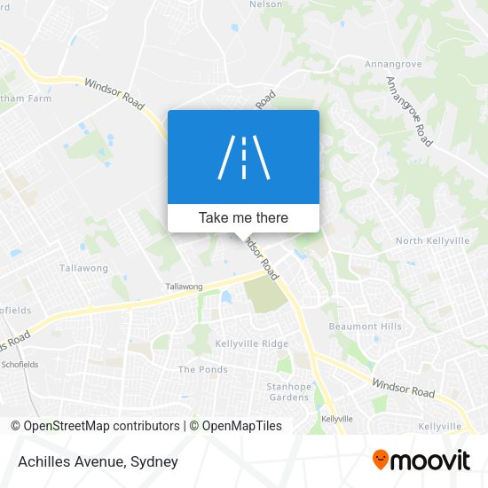Achilles Avenue map