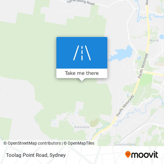 Toolag Point Road map
