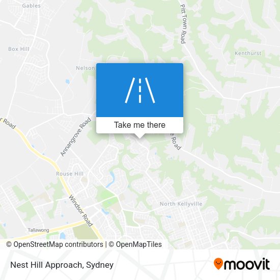 Nest Hill Approach map