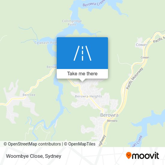 Woombye Close map