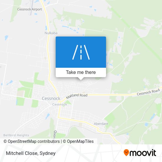 Mitchell Close map