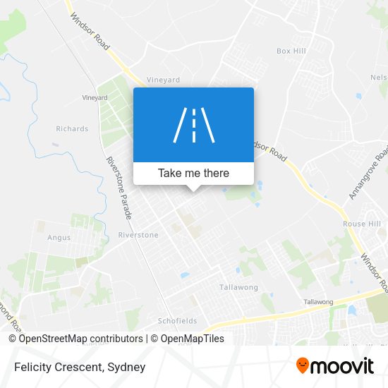 Felicity Crescent map