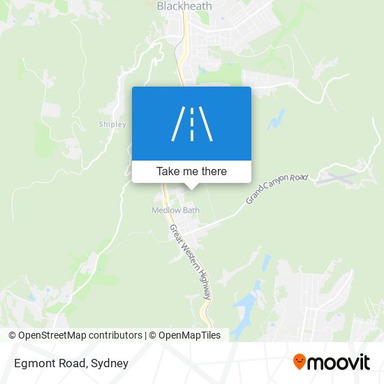 Mapa Egmont Road