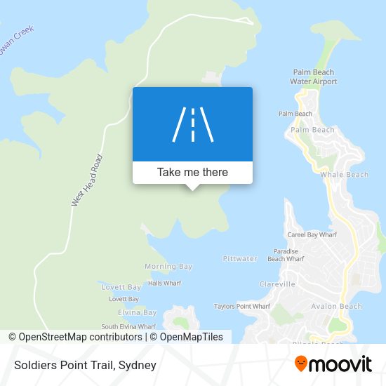 Soldiers Point Trail map