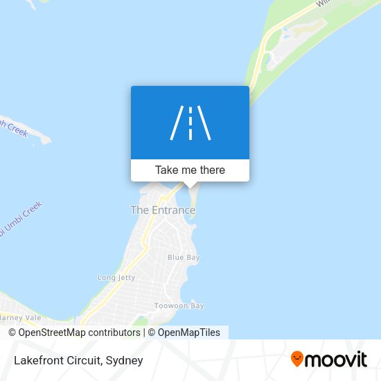 Lakefront Circuit map