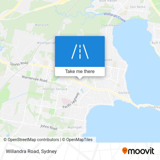 Willandra Road map