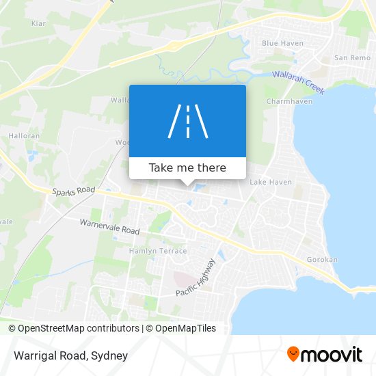 Mapa Warrigal Road